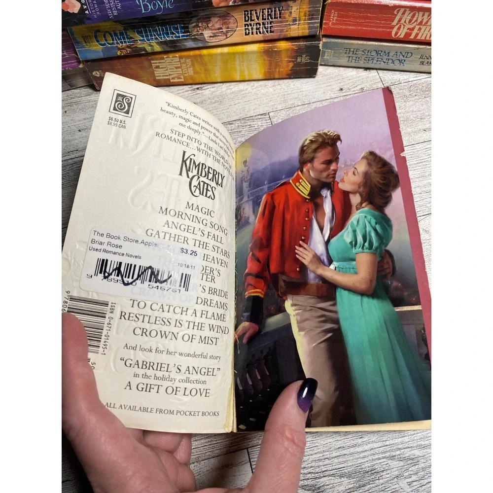 Kimberly Cates Briar Rose Historical Romance Paperback 1999 First Print Stepback
